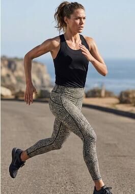 NIKE One Leopard Tights Black/Beige Animal Print Leggings NEW w Tags size XS